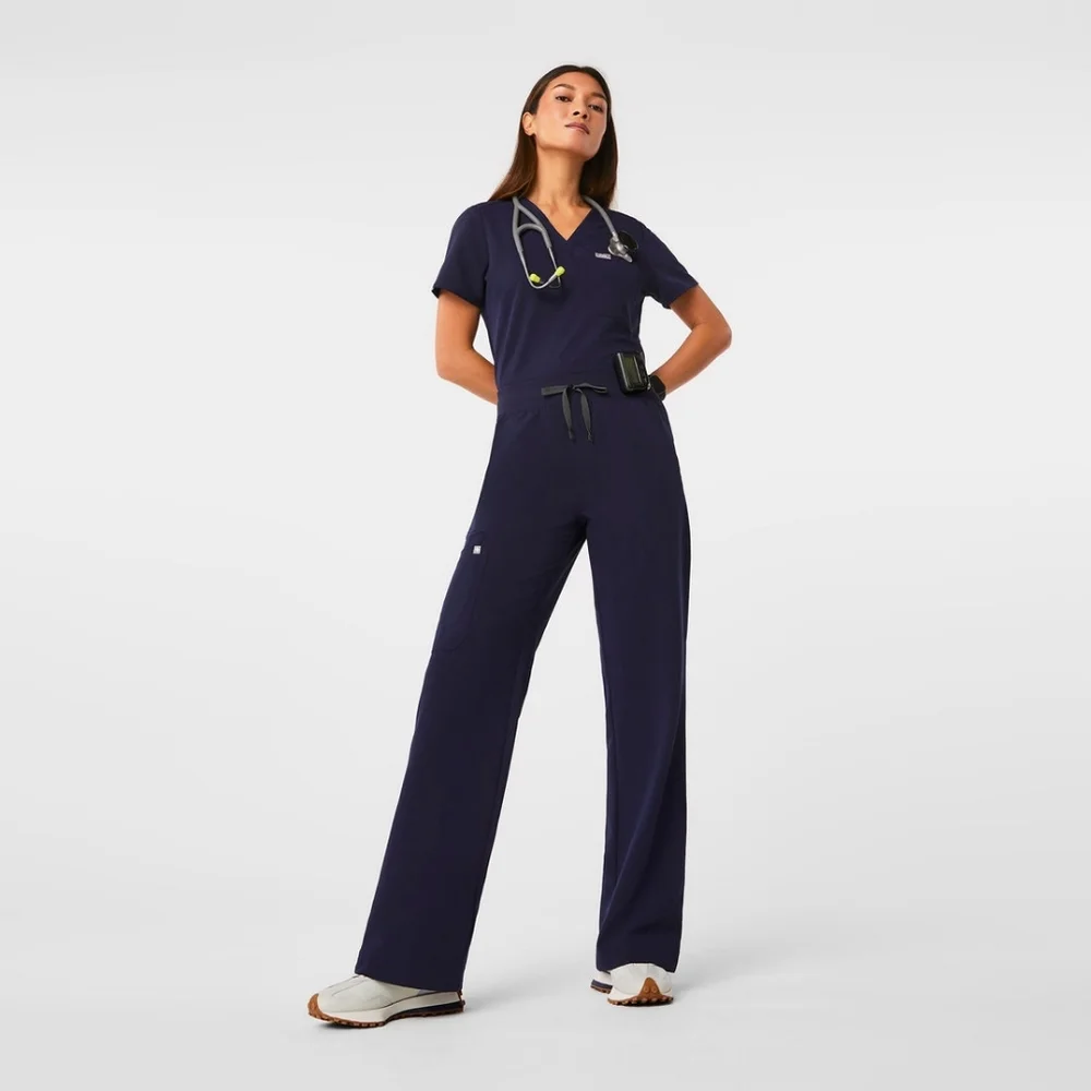 FIGS High Waisted Isabel Wide Leg Scrub Pants - Picture 2 of 7